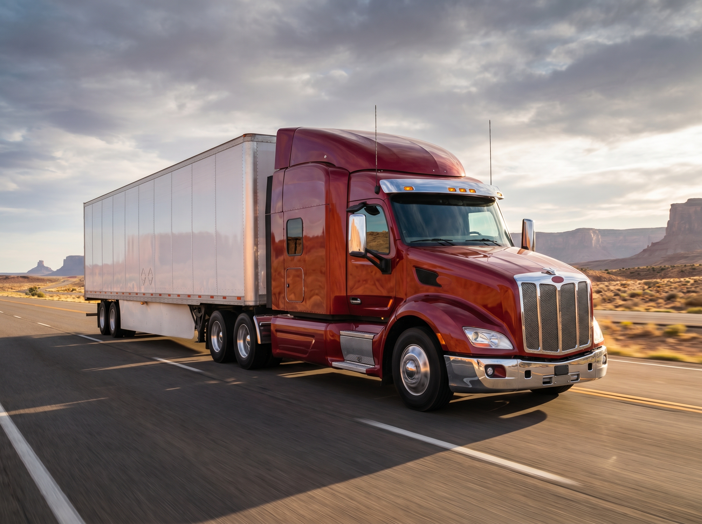 Modern fleet truck detail
